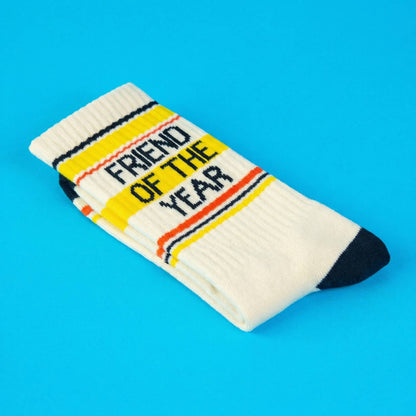 Friend Of The Year Retro Crew Socks
