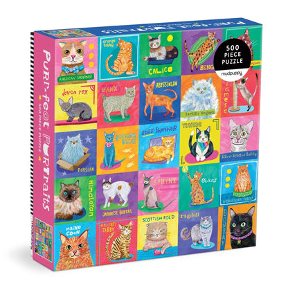 Purr-fect Portraits 500 Piece Puzzle