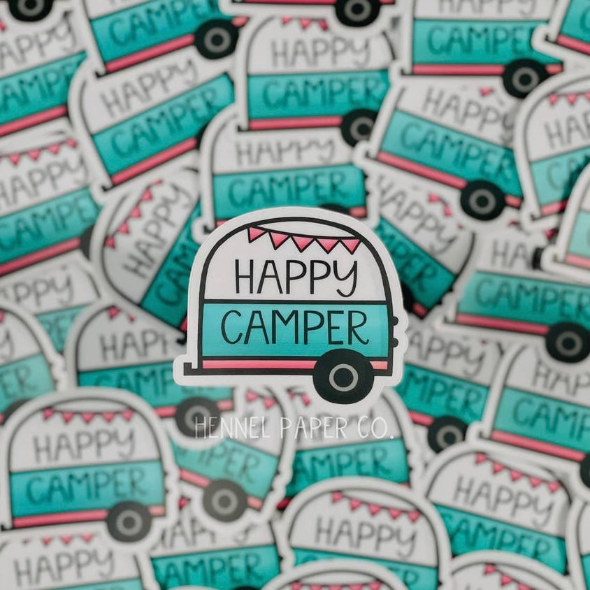 Happy Camper Sticker