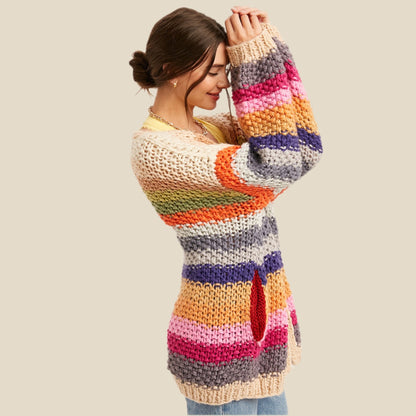 Leona Crochet Cardigan: Sorbet