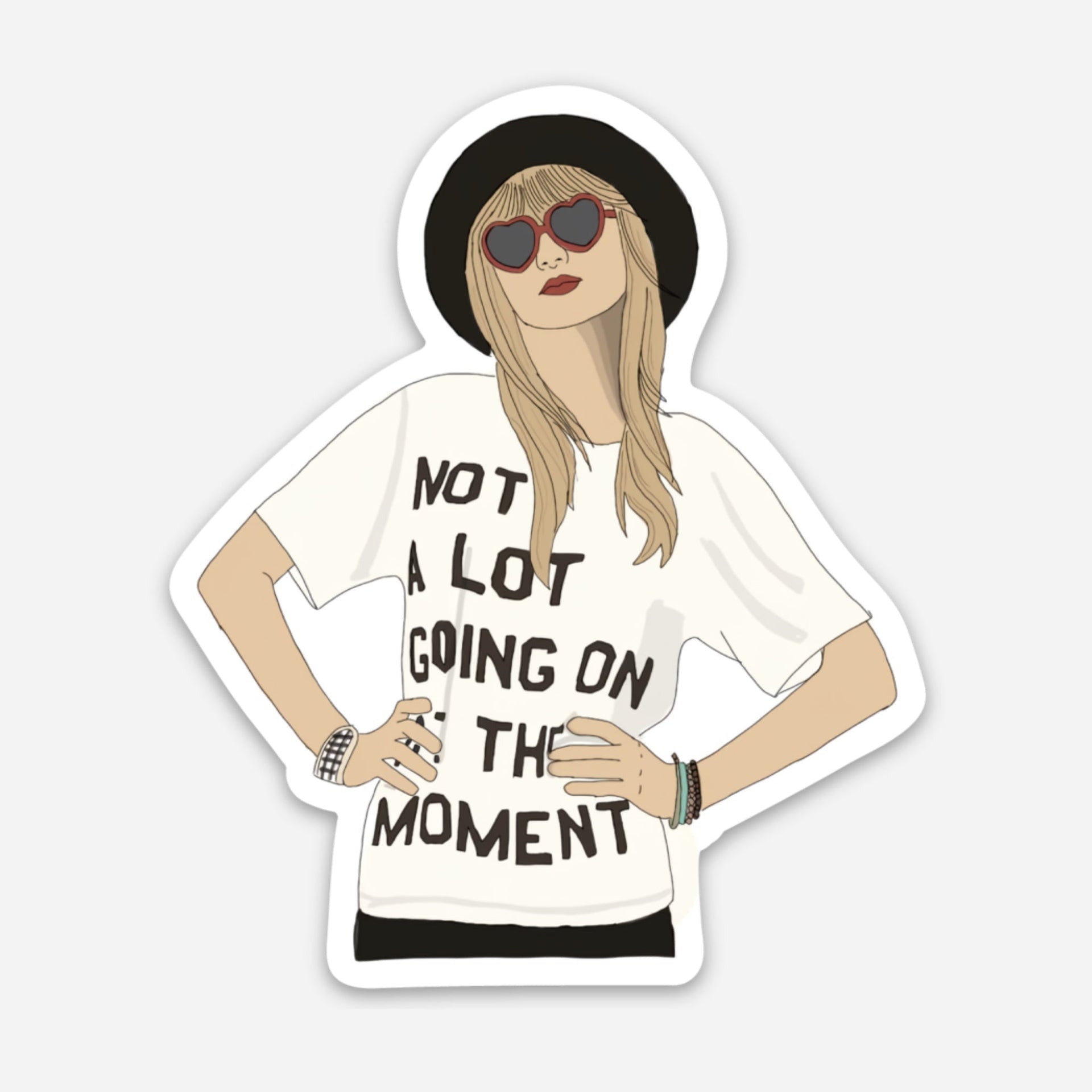 Not a Lot Going On at the Moment Sticker (Taylor Swift) – Maple