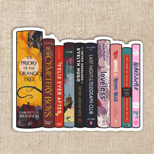 LGBTQ+ Bestseller Book Stack Sticker