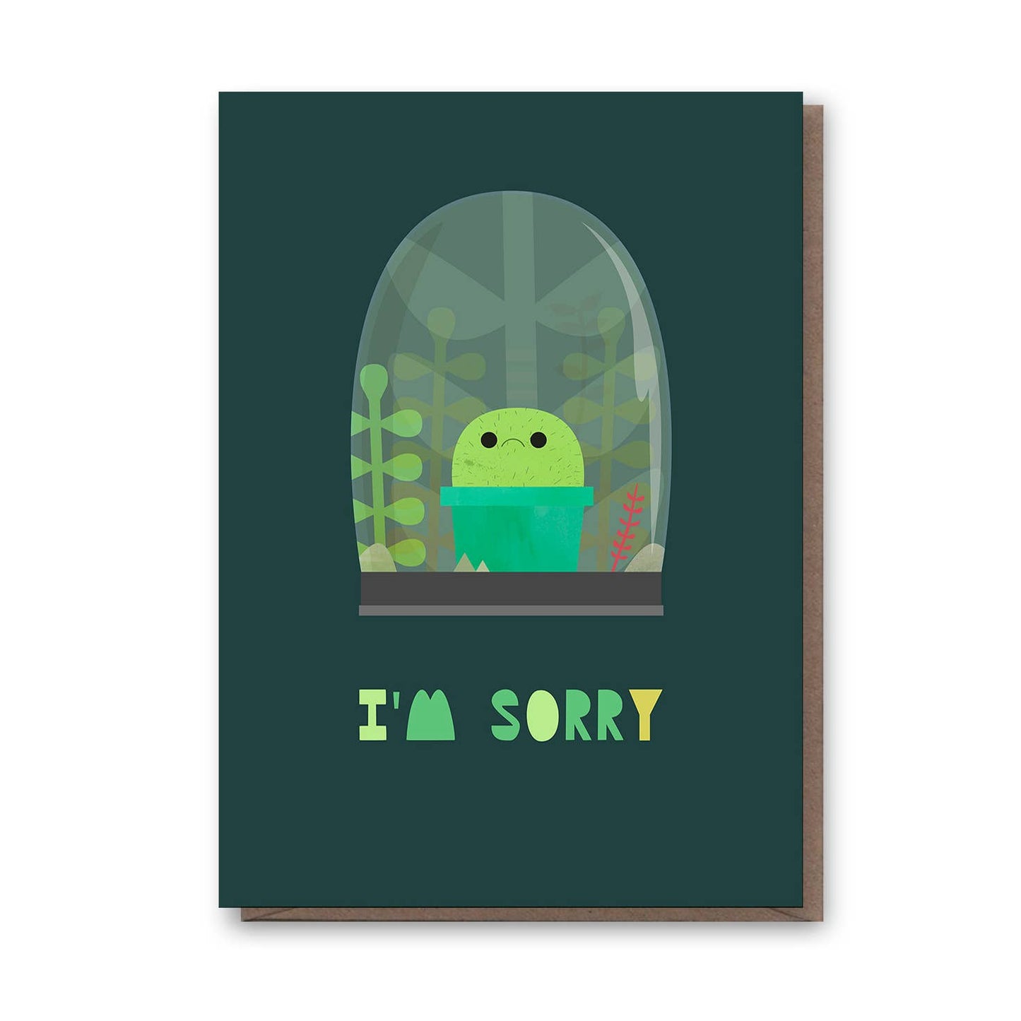 Sorry Cactus Greeting Card