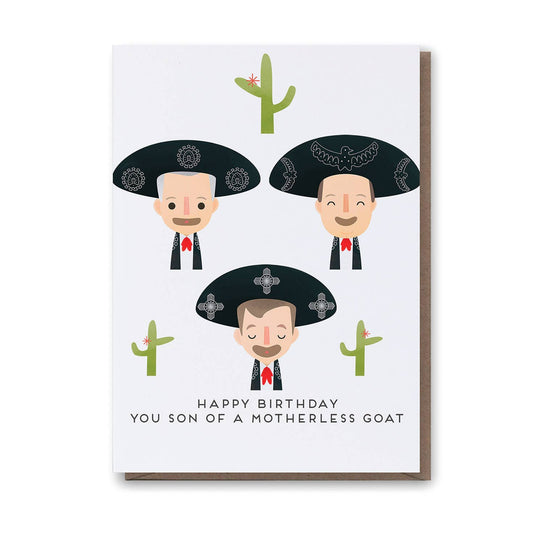 Three Amigos Birthday Card