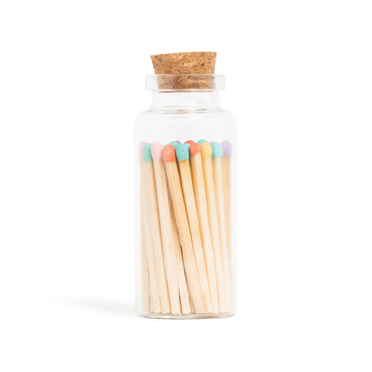 Pastel Matches in Medium Corked Vial