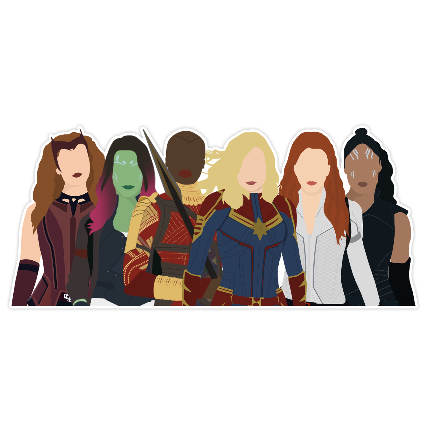 Female Avengers Sticker