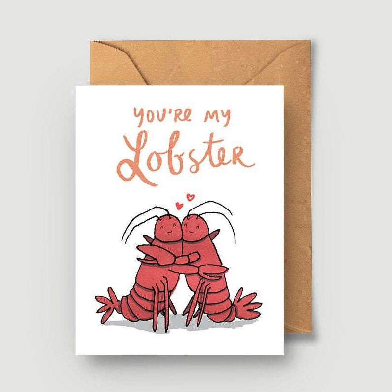 You're My Lobster Greeting Card