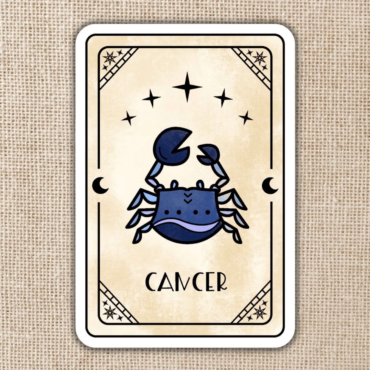 Cancer Zodiac Card Sticker