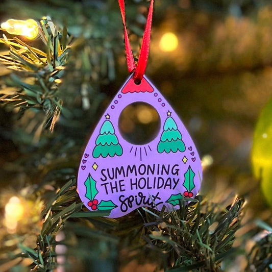 Summoning the Holiday Spirit Christmas Ornament