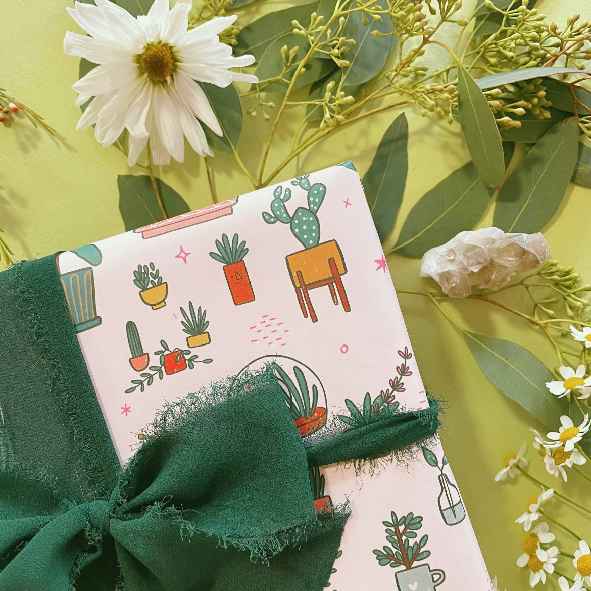Gift Wrap: House Plants