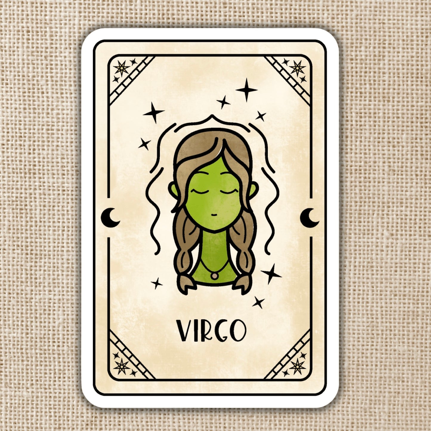 Virgo Zodiac Card Sticker