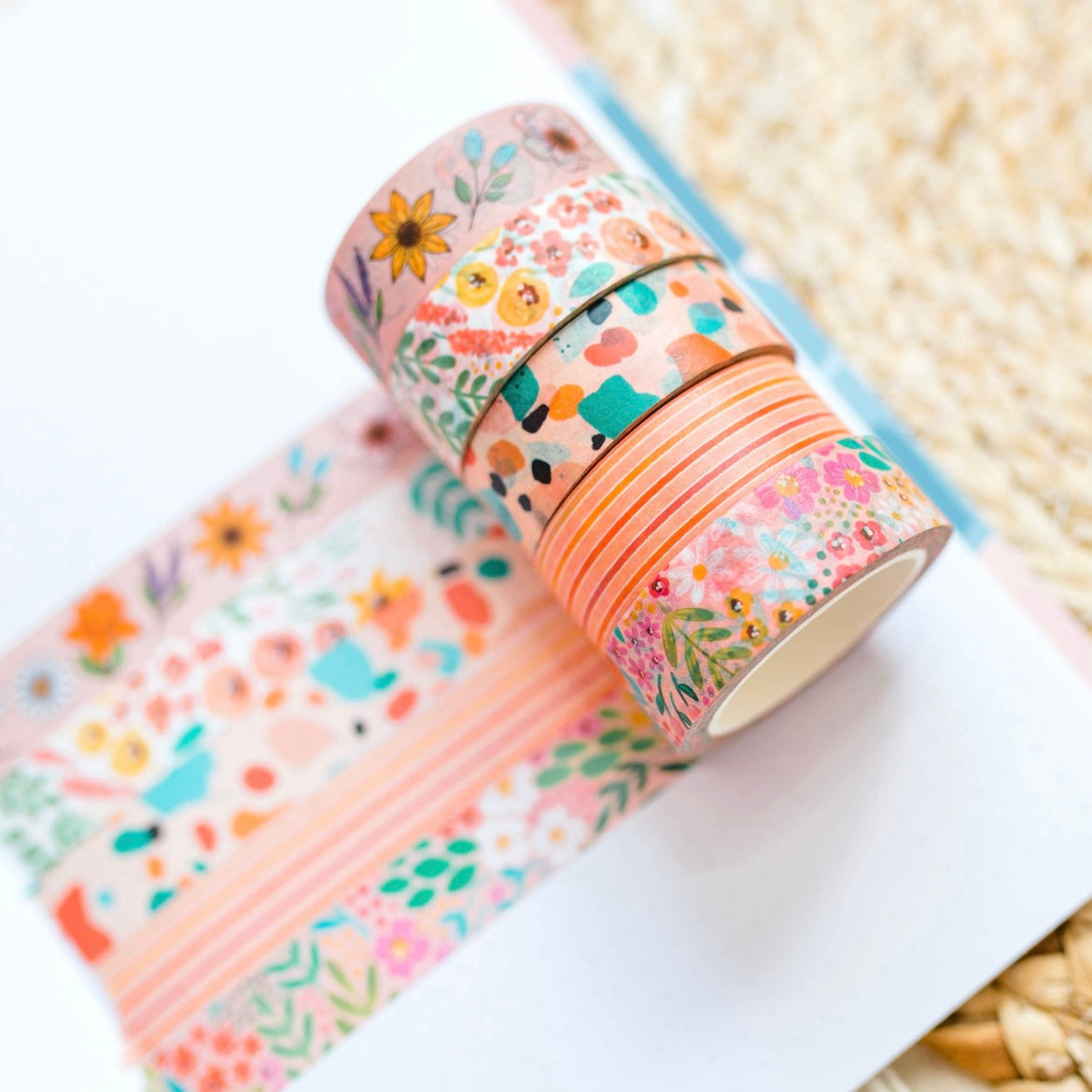 Sangria Floral Washi Tape