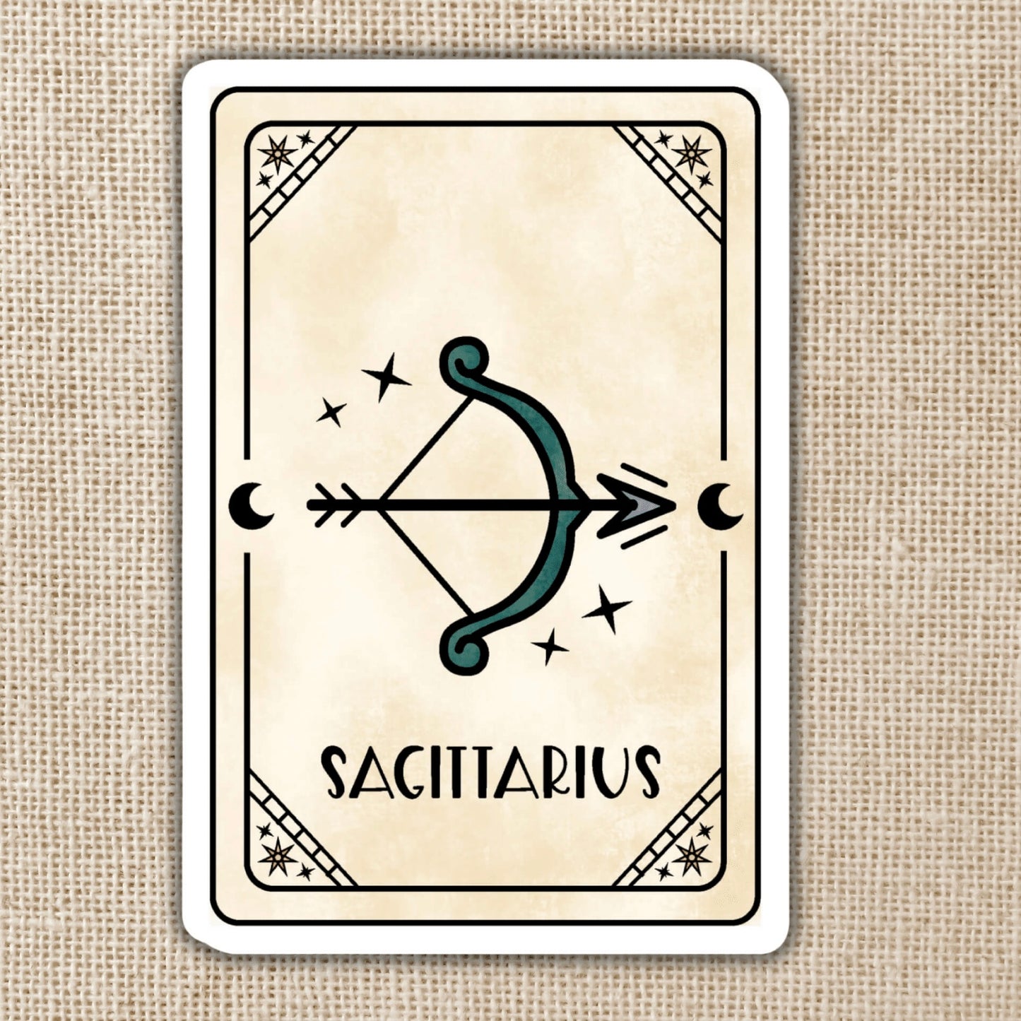Sagittarius Zodiac Card Sticker