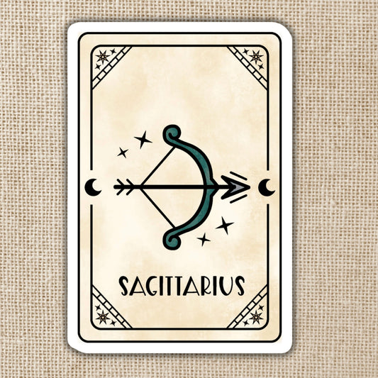 Sagittarius Zodiac Card Sticker