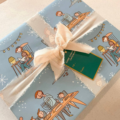 Gift Wrap: Hanukkah Family